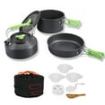 thumbnail image 2 of Yanerim Camping Cookware Pot Frying Pan Set Heat-Resistant Non-Stick Lightweight Pot Set Outdoor Cooking Utensils, 2 of 7