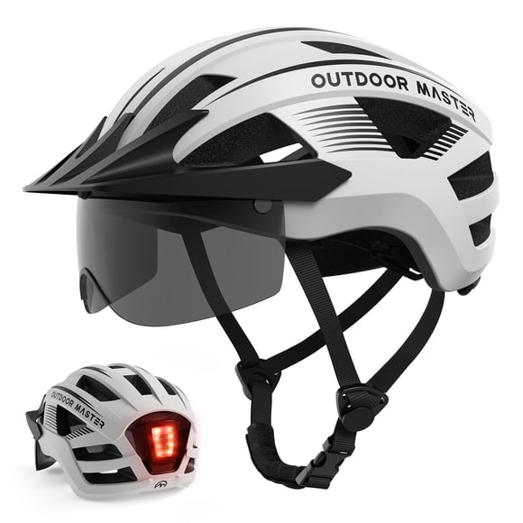 Casco de bicicleta OutdoorMaster Mountain & Road con luz y gafas