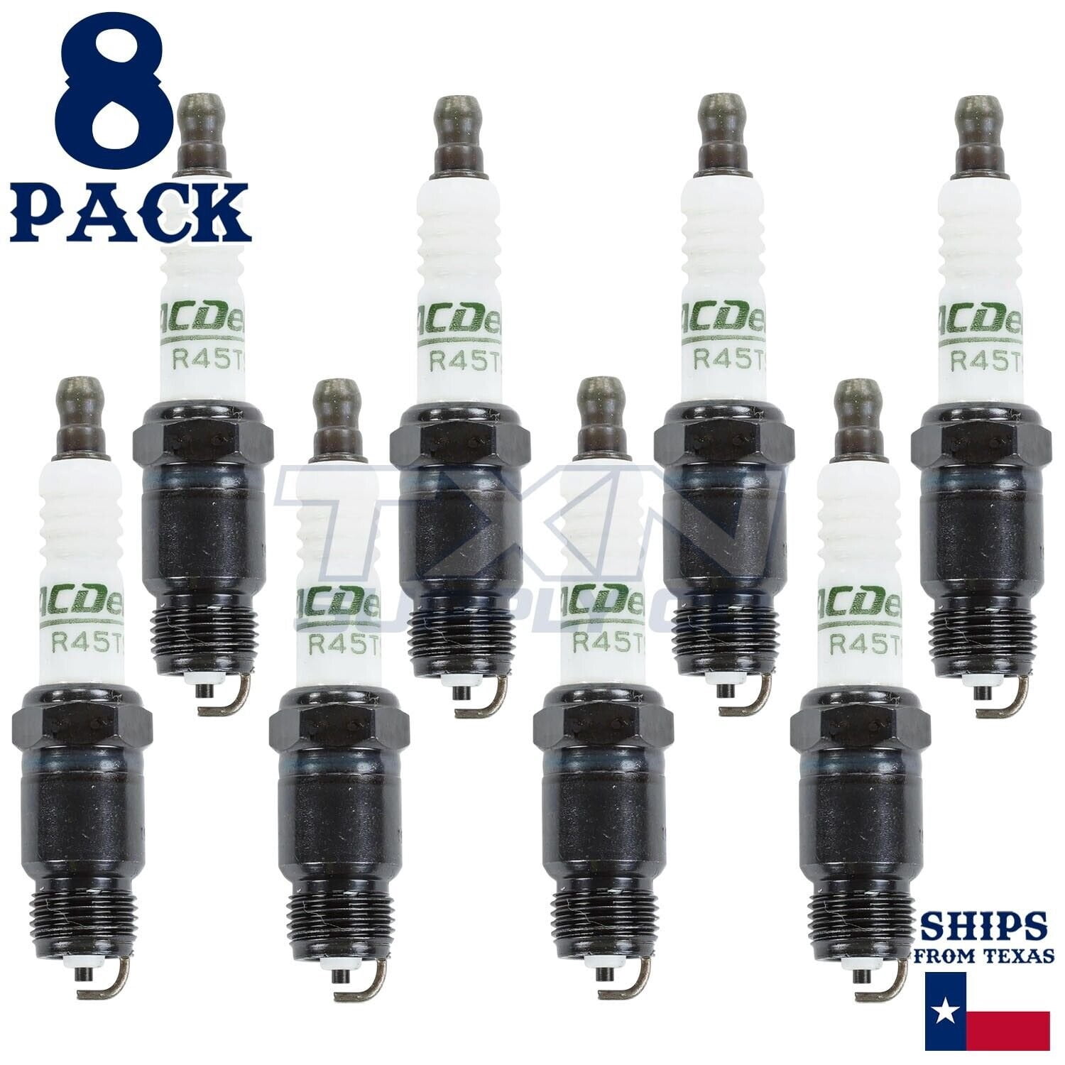 ACDelco Copper-Infused Spark Plugs R45TS-8PK, Copper, 8 pack