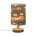 thumbnail image 7 of Yayeee Table Lamp for Bedroom Nightstand LED Portable Bedside Warm Light, Blue Floral Oranges, 7 of 7
