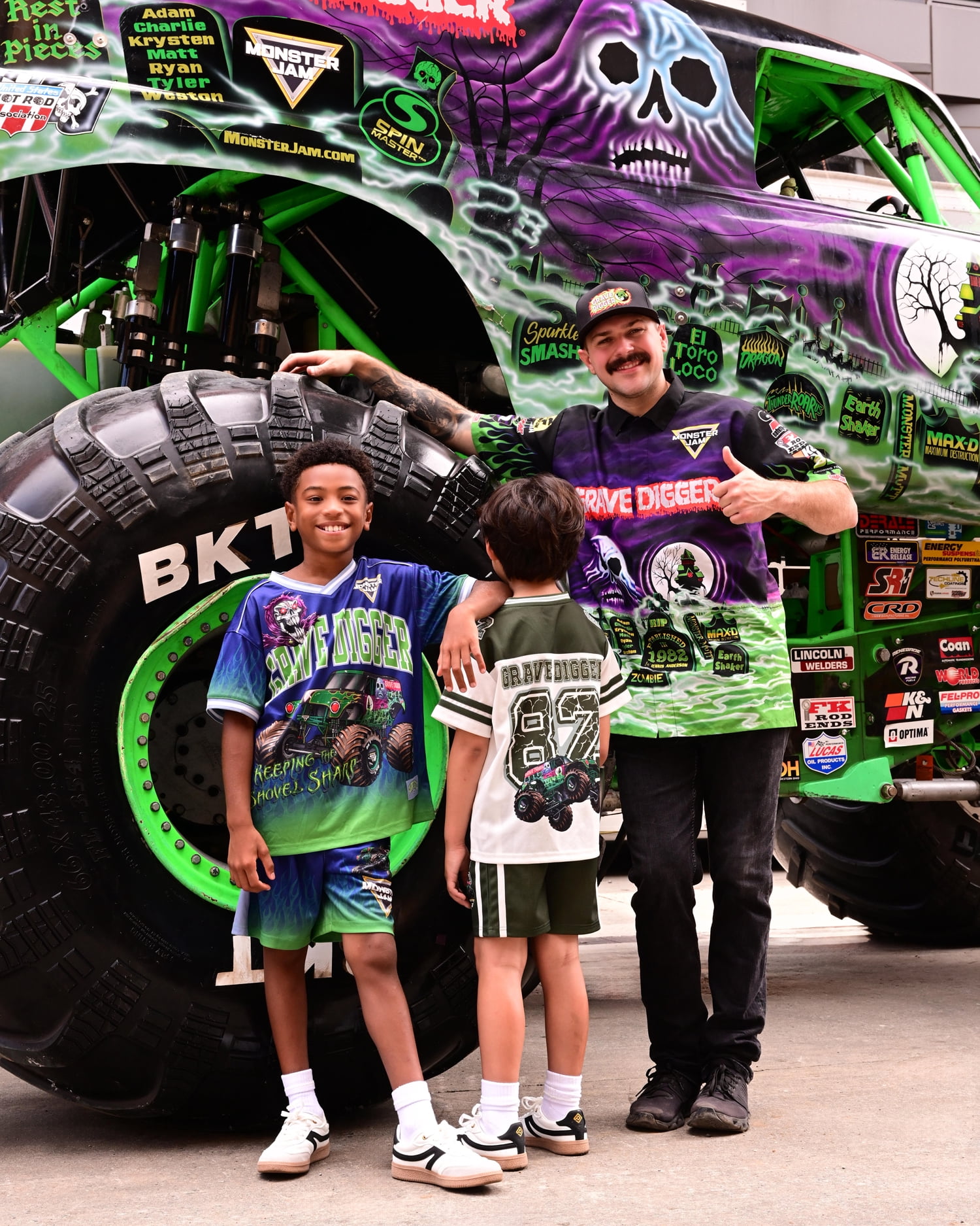 Monster Jam Boys V Neck Graphic Football Jersey and Shorts Set, Sizes 4-16