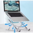 thumbnail image 3 of Support pour Ordinateur Portable, Support Pliable Portable, Support Réglable en Aluminium à 10 Angles, Ergonomique, Léger et Robuste, Compatible avec MacBook Air Pro, Dell, Plus, 3 of 5