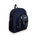 thumbnail image 2 of Everest 18" Double Main Compartment Backpack, Navy All Ages, Unisex 5045-NY/BK, Carrier and Shoulder Book Bag for School, Work, Sports, and Travel, 2 of 4