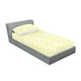 thumbnail image 2 of Ambesonne Floral Fitted Sheet & Pillow Sham Set, Spring Daisy Blossoms, Twinxl, Yellow White, 2 of 2