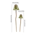 thumbnail image 2 of 2 Pack Vintage Iron Mushroom Ground Stake, Painted Metal Garden Ornament Flower Bed Planter Porch Yard Landscapes Decor, 2 of 5