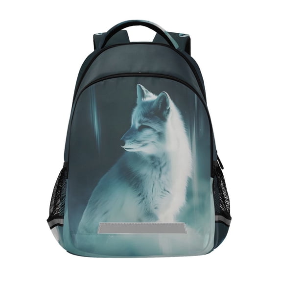 ALAZA Cool Fox Print Backpack Elementary School Bag Bookbag Travel Rucksack