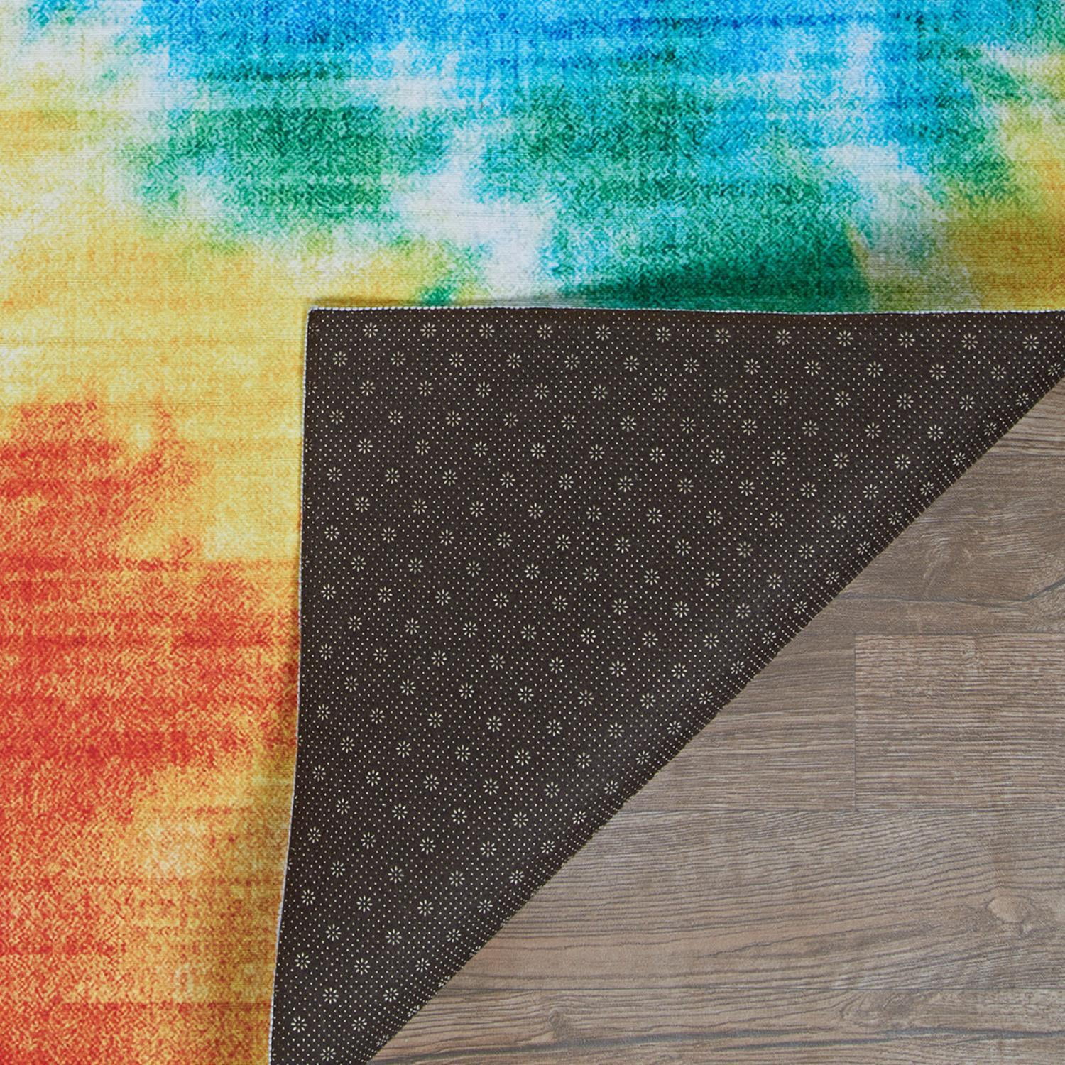 Couristan Rainbow Dancing Bears Multicolor Area Rug