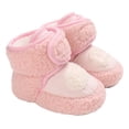 thumbnail image 5 of Otqutp Baby Flat Sole Shoes Warm Shoes Soft Booties Comfortable Boots Toddler Warming Home Shoes Snow Boots for Baby Girls and Boys(Pink,6-12 Months), 5 of 5