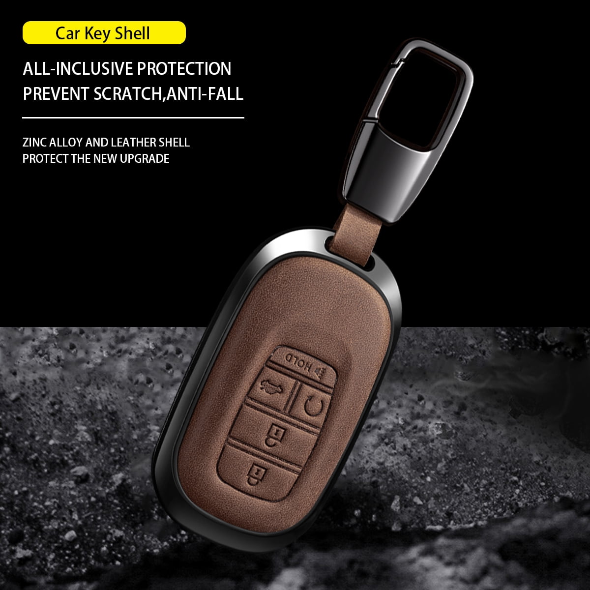 For Honda Key Fob Cover Compatible with 2023 Honda Civic Accord Pilot CR-V HR-V Key Fob Protector Key Case