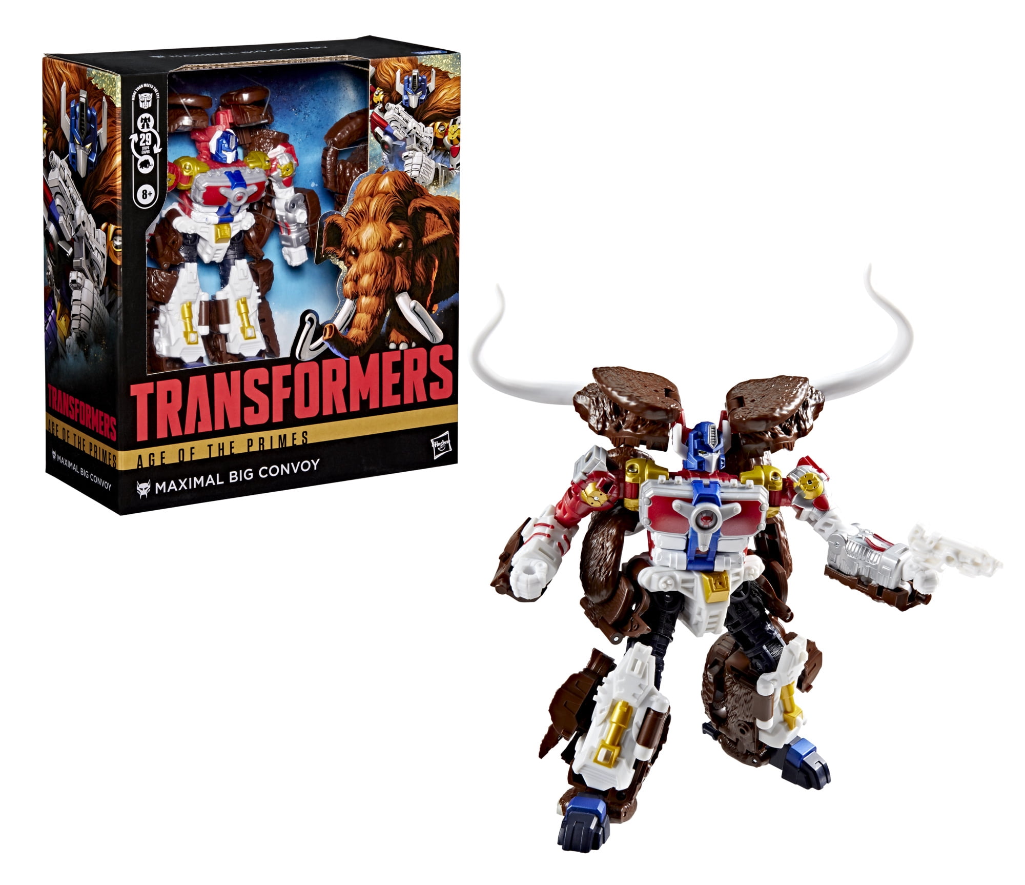 Transformers Toys Age of the Primes Maximal Big Convoy 6.5" Action Figure, 8+