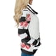 thumbnail image 5 of Sudadera de mujer con cuello desbocado floral a rayas y bolsillos Zhivalor WMZY-685-11, 5 of 7