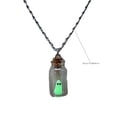 thumbnail image 2 of Adopt a Ghost Necklace Set - Glow in The Dark Ghost Bottle Pendant & Earrings, Spooky Cute Halloween Jewelry for Adults, 2 of 5