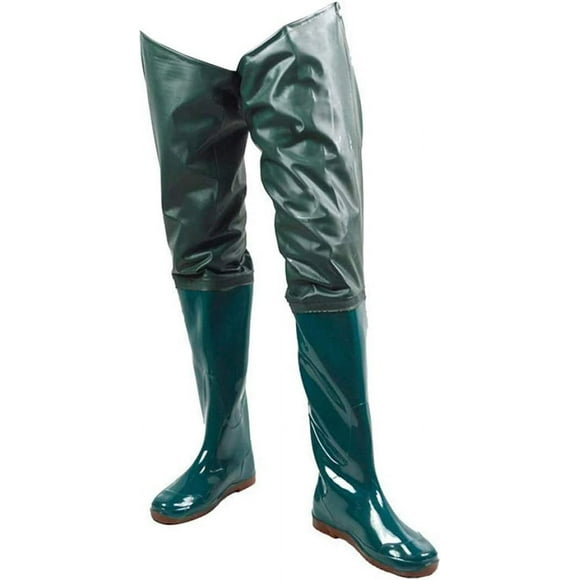HAHDAXIA Fishing Hip Waders,Lightweight Hip Boot,Non-slip Waterproof PVC Wading Trousers with Buckle Boots, Fishing Hunting Bootfoot
