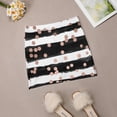 thumbnail image 6 of Girly Rose Gold Confetti Black Watercolor Stripes Women's skirt With Pocket Vintage Skirt Printing A Line Skirts Summer Clothes, 6 of 6