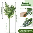 thumbnail image 3 of Christmas Artificial Needles Branches With Greenery Picks Twig Branches For Christmas Decoration, 3 of 9