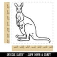 thumbnail image 2 of Kangaroo with Joey in Pouch Square Rubber Stamp Stamping Scrapbooking Crafting - Medium 1.75in, 2 of 7