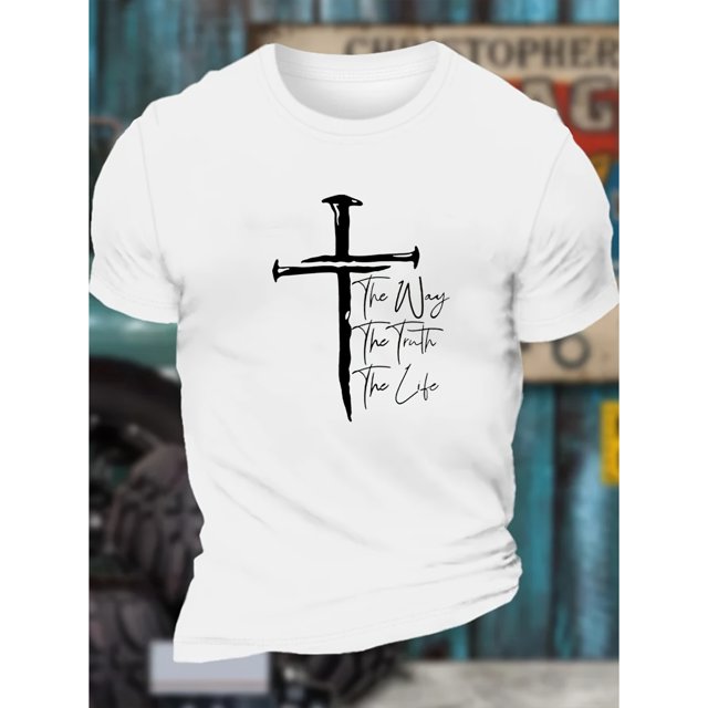 Comfy Men's Casual Crew Neck Short Sleeve Graphic Print T-Shirt for Daily Wear, Work Out, and Vacation Resorts