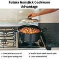 thumbnail image 4 of Futura Non Stick Pot With Stainless Steel Lid 5 Liters - Cook N Serve Stewpot | Cooking Pot With Lid, Black (NST50), 4 of 4