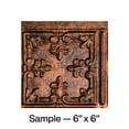 thumbnail image 1 of FASÄDE Traditional Style 10 Decorative Vinyl Backsplash Panel in Moonstone Copper (6X6 Inch Sample), 1 of 5