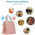 thumbnail image 4 of La bolsa de almuerzo reutilizable aisló el paño de Oxford de la lonchera con el papel de aluminio para las mujeres, hombres, oficina, 4 of 5