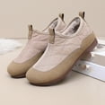 thumbnail image 4 of Viluyesy Winter Boots for Womens, Warm Faux Fur Lined Soft Sole Slip On Comfortable Casual Snow Ankle Booties Beige US7.5, 4 of 7