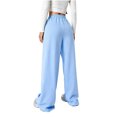 thumbnail image 5 of CAIVO Girl's Bowknot Baggy Sweatpants Lightweight Straight Leg Athletic Pants With Pockets Relaxed Fit Solid Color Trousers Slacks, 5 of 7