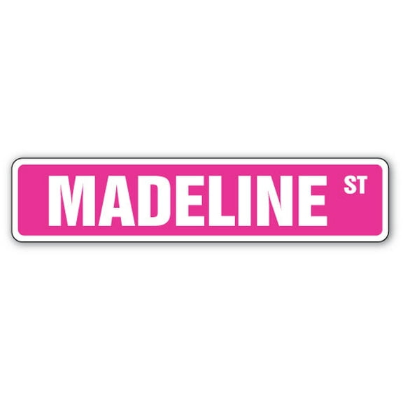 MADELINE Street Sign Childrens Name Room Sign | Indoor/Outdoor |  24" Wide