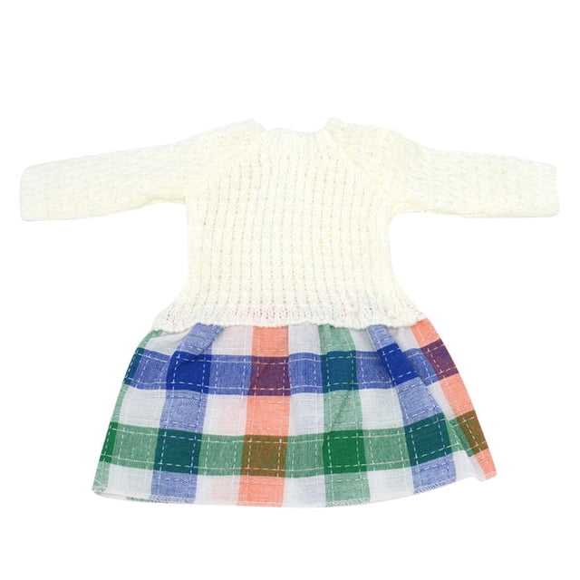 Traje de joyería de ropa de suéter de punto para muñeca de 18 " Sunnimix Vestido de suéter de muñecas
