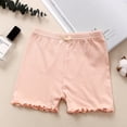 thumbnail image 2 of 3-12 Years Girl's Solid Color Lace Trim Boyshort Underwear Safety Dress Panties, 2 of 5