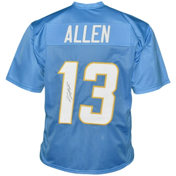 Keenan Allen Autographed Los Angeles Chargers (Powder Blue #13) Custom Jersey - Beckett