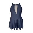 thumbnail image 1 of Traje de baño Ocean Pacific Talla G Cuello Halter y Falda Negro, 1 of 4
