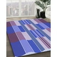 thumbnail image 3 of Ahgly Company Machine Washable Indoor Round Transitional Purple Amethyst Purple Area Rugs, 3' Round, 3 of 7