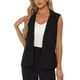 thumbnail image 4 of CHALECO SIN MANGAS INSPIRE CHIC para traje de oficina casual de negocios para mujeres, S Negro, 4 of 6