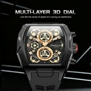 BOZLUN Watches for Men Fashion Casual Cool Big Dial Quartz Watch Luminous Waterproof Sport Analog Business Mens Watch