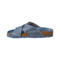thumbnail image 2 of Birkenstock Siena Big Buckle Narrow Fit Leather Sandal, 40, Blue, 2 of 5