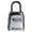 Black, variant on Small Luggage Locks with Keys – Mini Travel Padlock 30x23mm, Lightweight Metal Suitcase Lock with Plastic Coating, Includes 2 Keys for Backpack, Locker, Diary