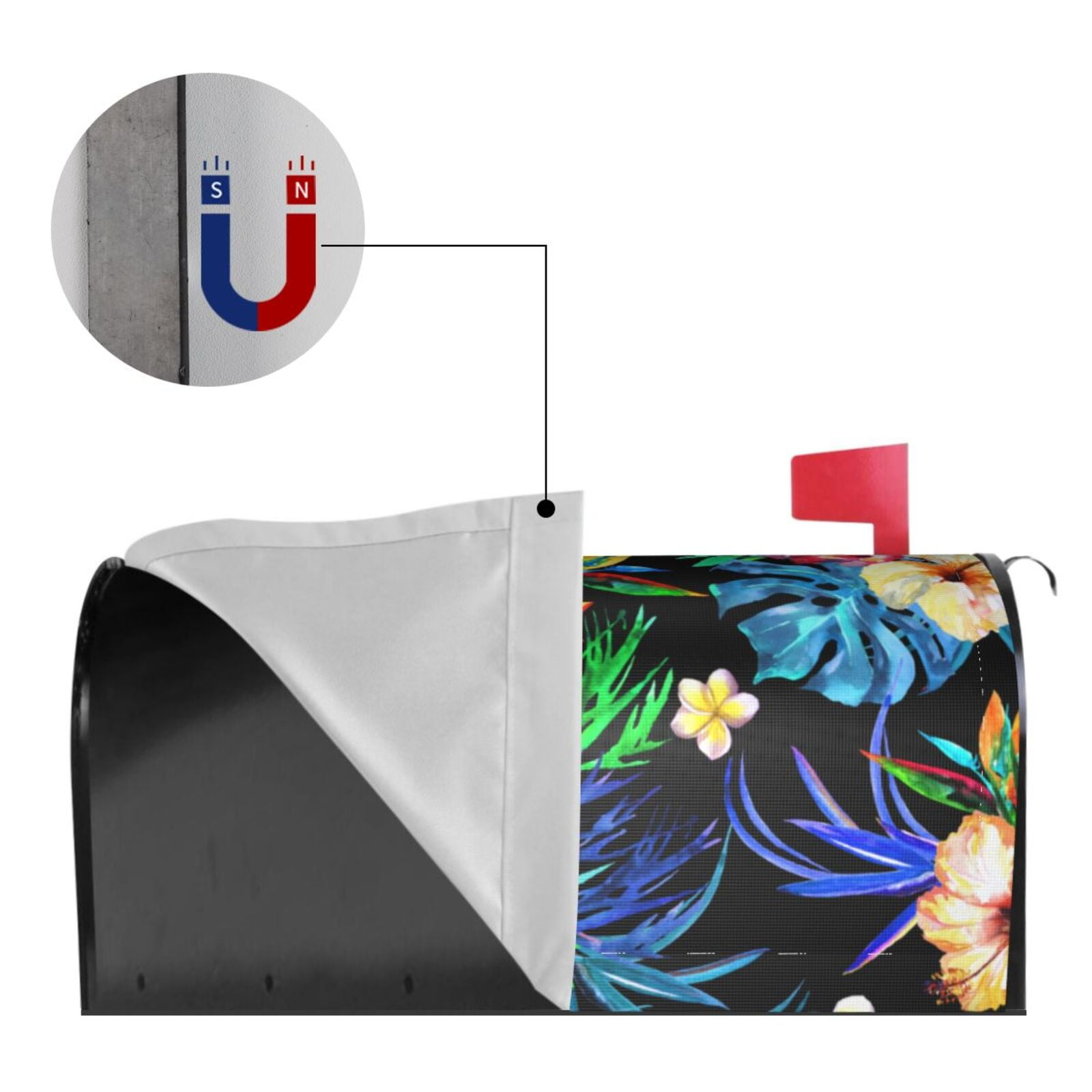 Kdxio Magnetic Mailbox Cover 21x18 in Mailbox Cover Outdoor Decoration Holiday Mailbox Covers for Home Garden Yard-21x18 in