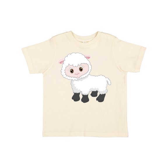 Inktastic Cute White Lamb Boys or Girls Toddler T-Shirt
