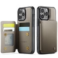 thumbnail image 1 of Funda tipo cartera Vinich para iPhone 16 Pro 6.3 gris, 1 of 9