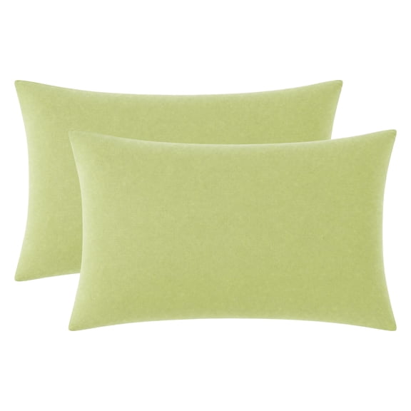 Unique Bargains 2 Pack Cotton Pillowcase Envelope Closure Bedding Green - Dark green