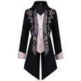 thumbnail image 5 of Chaqueta gótica victoriana estilo steampunk para hombre, frac de terciopelo morado vintage, levita medieval, uniforme, traje renacentista para hombre, 5 of 5