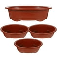 thumbnail image 1 of unbranded 4Ud Macetas Duraderas De Plástico Para Suculentas Y Plantas Pequeñas En Oscuro Para Hogar Y Oficina, 1 of 5