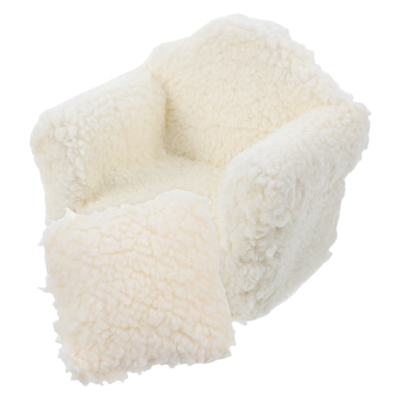 DRAFIDEEP Miniature Model Couch in Faux Fabric for Dollhouse Living Room, Small Furniture Set for Dollhouse Accessories and Decor