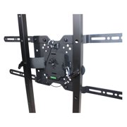 ProX XF-MESA MEDIA MK2 DJ Facade Table Station withTV Mount, Black and White