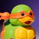 thumbnail image 4 of Figura coleccionable de vinilo con forma de pato de goma TUBBZ Mini Michelangelo, 4 of 6