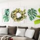 thumbnail image 5 of Decoración de de verde de para boda / cumpleaños / fiesta / decoración de Navidad Ventana de pared de champán Baoblaze Corona de eucalipto, 5 of 7
