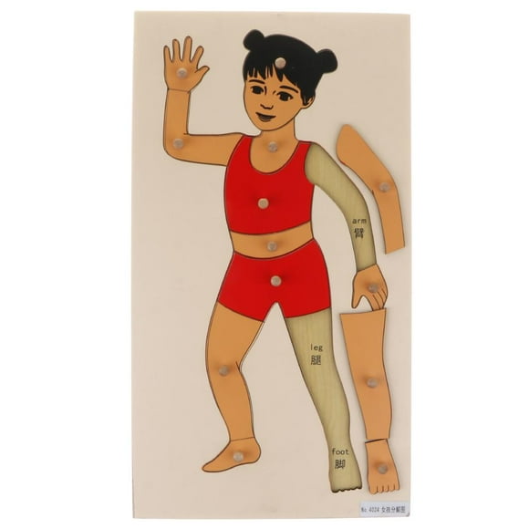 Toy Girl Body Theme Pegged Puzzle