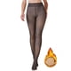 thumbnail image 4 of Leggings extragrandes de 220 g para mujer con forro polar y pantalones capri de poliéster., 4 of 7