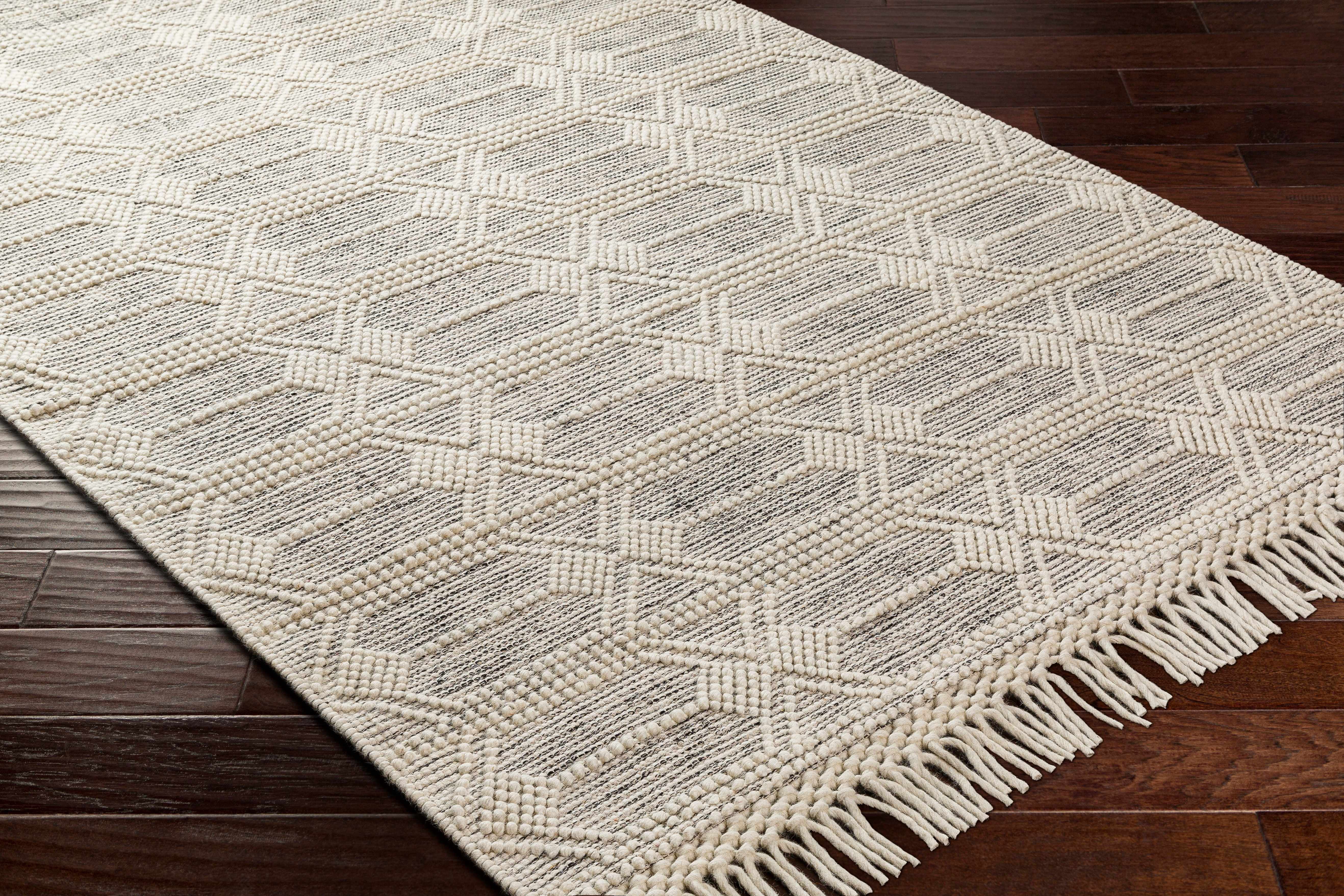 BoutiqueRugs Chars Traditional, Transitional Runner Rug - Ivory, Black - 2' x 5' Runner