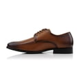 thumbnail image 4 of Ferro Aldo Alvin MFA19696 Men's Plain Square-Toe Derby Dress Shoes, in Cognac, Men's Size 12, 4 of 8